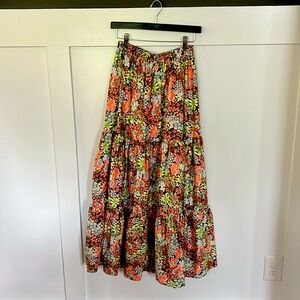 Floral maxi skirt